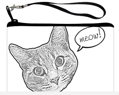 Meow! Wristlet Clutch