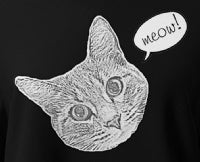 Meow! Cropped Hoodie